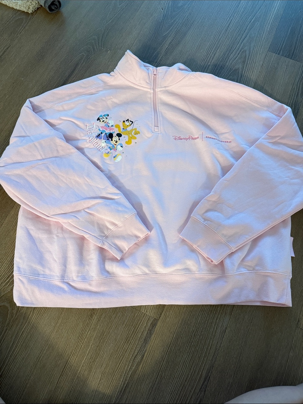NWOT Disney Parks x Stoney Clover Lane 1/4 Zip Pullover Sweatshirt